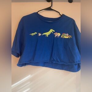 Jurassic park crop top